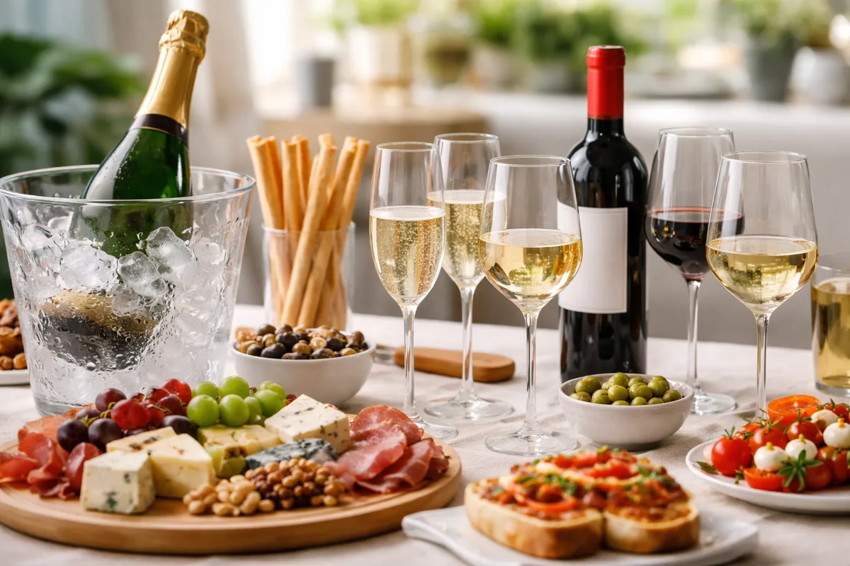 Comment bien choisir les quantités de vin et champagne pour un apéritif avec les gestes de table appropriés