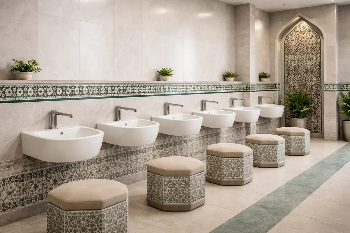 Comment choisir des lavabos d'ablutions en céramique antibactérienne pour mosquées
